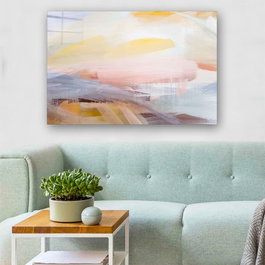 Wallity Cuadro Decorativo de Vidrio Templado Multicolor 70 x 100 cm